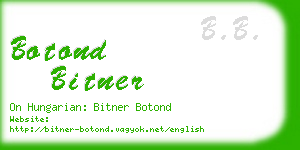 botond bitner business card